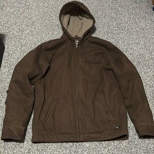 Ridgecut Sherpa-Lined Heavy Duty Hooded Coat -Men’s Size L